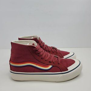 Vans SK8 Hi 138 Decon Red Rainbow SB Athletic Shoes US Size Men's 6 Women's 7.5